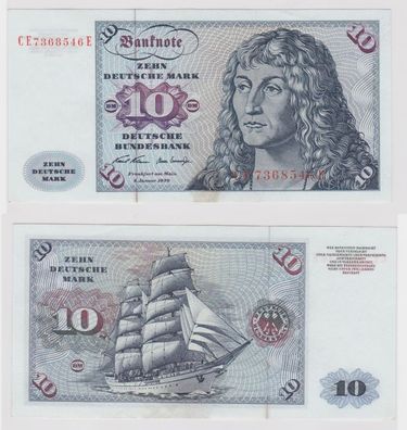 T146918 Banknote 10 DM Deutsche Mark Ro. 270b Schein 2. Jan. 1970 KN CE 7368546 E