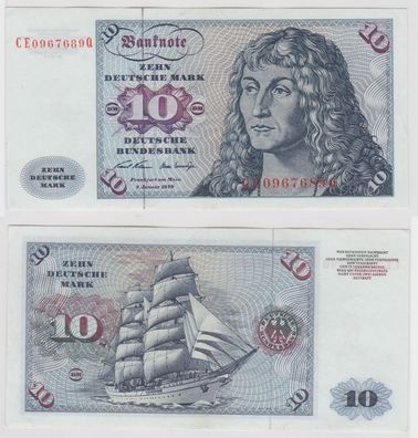 T146943 Banknote 10 DM Deutsche Mark Ro. 270b Schein 2. Jan. 1970 KN CE 0967689 Q