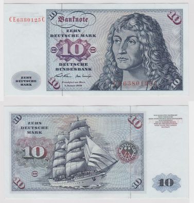 T147525 Banknote 10 DM Deutsche Mark Ro. 270b Schein 2. Jan. 1970 KN CE 6380125 C
