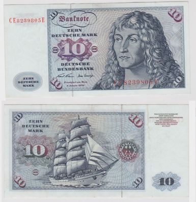 T147588 Banknote 10 DM Deutsche Mark Ro. 270b Schein 2. Jan. 1970 KN CE 8239805 E