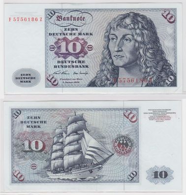 T146511 Banknote 10 DM Deutsche Mark Ro. 270a Schein 2. Jan. 1970 KN F 5756186 Z