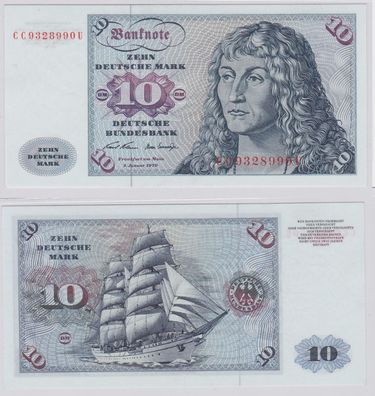 T146653 Banknote 10 DM Deutsche Mark Ro. 270a Schein 2. Jan. 1970 KN CC 9328990 U