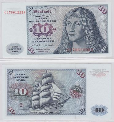 T145532 Banknote 10 DM Deutsche Mark Ro. 270a Schein 2. Jan. 1970 KN CC 7861222 Z
