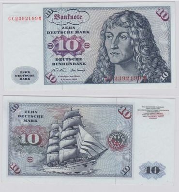 T146307 Banknote 10 DM Deutsche Mark Ro. 270a Schein 2. Jan. 1970 KN CC 2392199 M