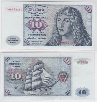T146699 Banknote 10 DM Deutsche Mark Ro. 270a Schein 2. Jan. 1970 KN CC 0667348 X
