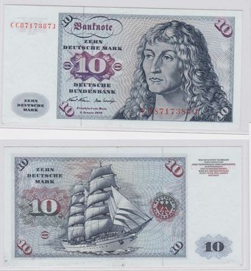 T146142 Banknote 10 DM Deutsche Mark Ro. 270a Schein 2. Jan. 1970 KN CC 8717387 J