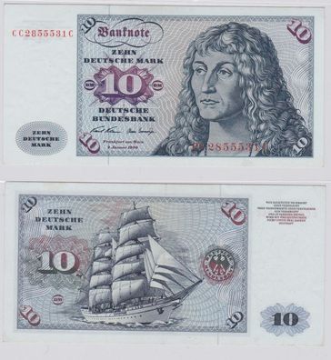 T146230 Banknote 10 DM Deutsche Mark Ro. 270a Schein 2. Jan. 1970 KN CC 2855531 C