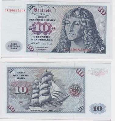 T146091 Banknote 10 DM Deutsche Mark Ro. 270a Schein 2. Jan. 1970 KN CC 3008590 S