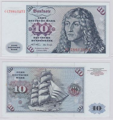 T146510 Banknote 10 DM Deutsche Mark Ro. 270a Schein 2. Jan. 1970 KN CC 7861527 Z