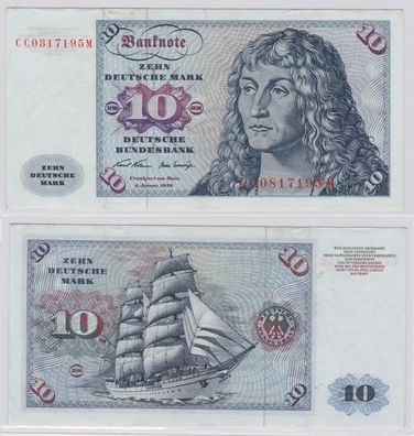 T146513 Banknote 10 DM Deutsche Mark Ro. 270a Schein 2. Jan. 1970 KN CC 0817195 M