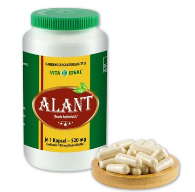 Vitaideal ® Alant-Wurzel Kapseln je 520mg ohne Zusatzstoffe von NEZ-Diskounter