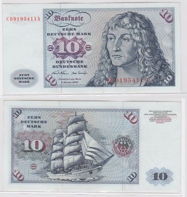 T146123 Banknote 10 DM Deutsche Mark Ro. 270a Schein 2. Jan. 1970 KN CD 9195411 A