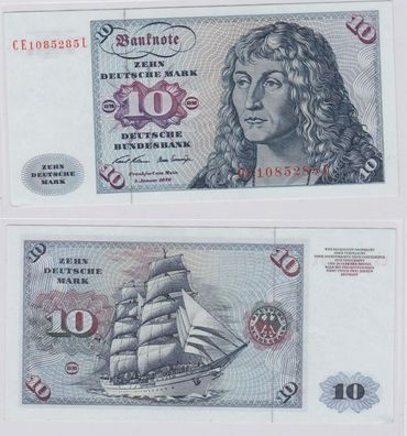 T146257 Banknote 10 DM Deutsche Mark Ro. 270b Schein 2. Jan. 1970 KN CE 1085285 L
