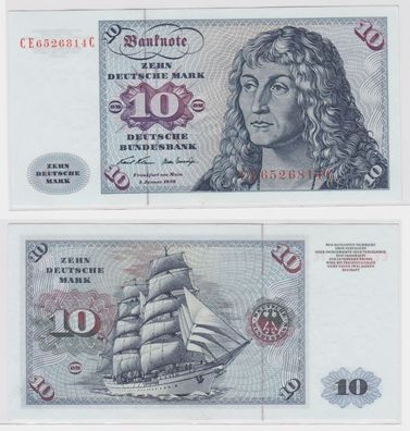 T146648 Banknote 10 DM Deutsche Mark Ro. 270b Schein 2. Jan. 1970 KN CE 6526814 C