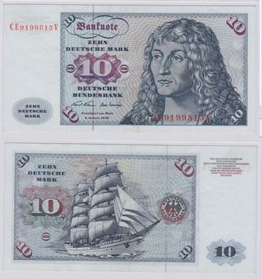 T146600 Banknote 10 DM Deutsche Mark Ro. 270b Schein 2. Jan. 1970 KN CE 9199813 V