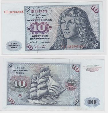 T146686 Banknote 10 DM Deutsche Mark Ro. 270b Schein 2. Jan. 1970 KN CE 1820698 C
