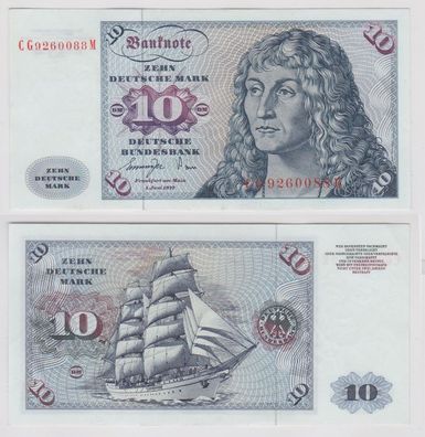 T147188 Banknote 10 DM Deutsche Mark Ro. 275a Schein 1. Juni 1977 KN CG 9260088 M