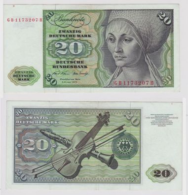T147446 Banknote 20 DM Deutsche Mark Ro. 271a Schein 2. Jan. 1970 KN GB 1173207 R