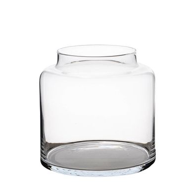 Vase PURE aus Glas Glaswindlicht schlicht Glaszylinder Glasvase Windlicht