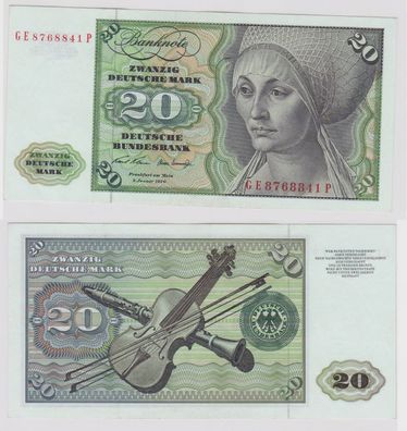 T148471 Banknote 20 DM Deutsche Mark Ro. 271b Schein 2. Jan. 1970 KN GE 8768841 P