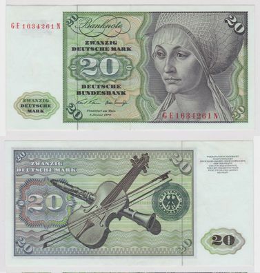 T147046 Banknote 20 DM Deutsche Mark Ro. 271b Schein 2. Jan. 1970 KN GE 1634261 N