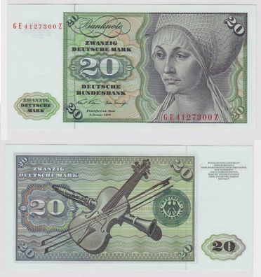 T148184 Banknote 20 DM Deutsche Mark Ro. 271b Schein 2. Jan. 1970 KN GE 4127300 Z
