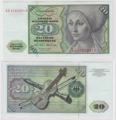 T148087 Banknote 20 DM Deutsche Mark Ro. 271b Schein 2. Jan. 1970 KN GE 4795291 G