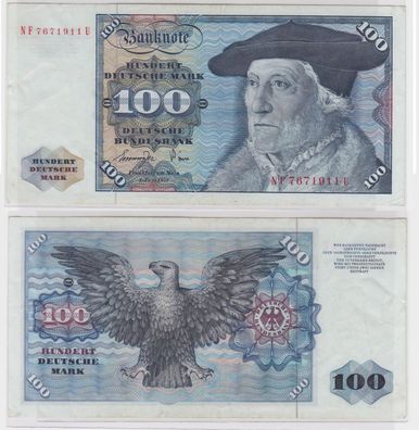 T146731 Banknote 100 DM Deutsche Mark Ro 278a Schein 1. Juni 1977 KN NF 7671911 U