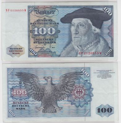 T146072 Banknote 100 DM Deutsche Mark Ro 278a Schein 1. Juni 1977 KN NF 2120855 W