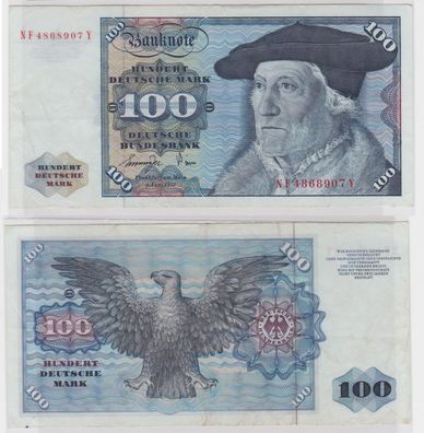 T146026 Banknote 100 DM Deutsche Mark Ro 278a Schein 1. Juni 1977 KN NF 4868907 Y