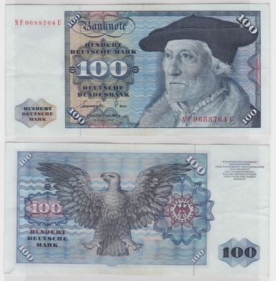 T146388 Banknote 100 DM Deutsche Mark Ro 278a Schein 1. Juni 1977 KN NF 9688764 U