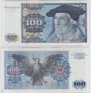 T146146 Banknote 100 DM Deutsche Mark Ro 278a Schein 1. Juni 1977 KN NG 1533632 U