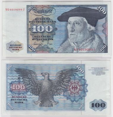 T146241 Banknote 100 DM Deutsche Mark Ro 278a Schein 1. Juni 1977 KN NG 0219298 J