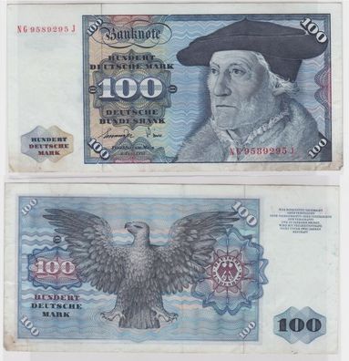 T146070 Banknote 100 DM Deutsche Mark Ro 278a Schein 1. Juni 1977 KN NG 9589295 J