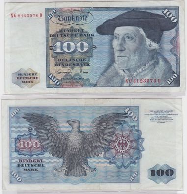 T145439 Banknote 100 DM Deutsche Mark Ro 278a Schein 1. Juni 1977 KN NG 8123570 D