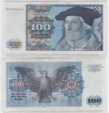 T145479 Banknote 100 DM Deutsche Mark Ro 278a Schein 1. Juni 1977 KN NG 0962286 F