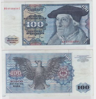 T146753 Banknote 100 DM Deutsche Mark Ro 278a Schein 1. Juni 1977 KN NG 5758439 C