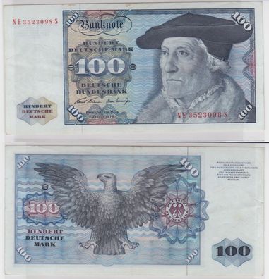 T146362 Banknote 100 DM Deutsche Mark Ro. 273b Schein 2. Jan 1970 KN NE 3523098 S