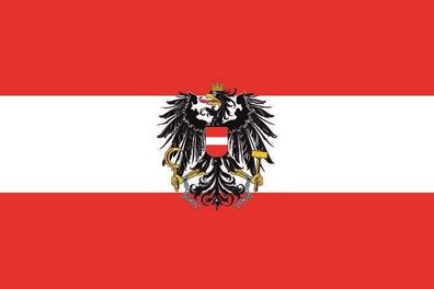 Fahne Flagge Österreich mit Adler Premiumqualität