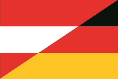 Fahne Flagge Österreich-Deutschland Premiumqualität