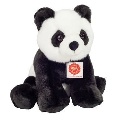 Teddy Hermann 92428 Panda Bär sitzend ca. 25cm Plüsch Kuscheltier