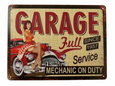 Blechschild "And's Drive-in" Burger Food Drink PinUp McDrive Imbiss 25x20cm neu 