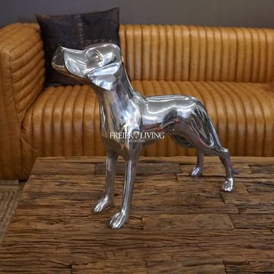 Hund Aluminium Deko Home Shabby Chic Dekoration Jagdhund Skulptur Weimaraner Fan Art