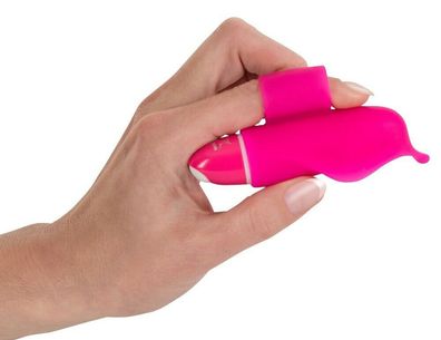 Finger Vibrator Delfin 9,5 cm Lustfinger für Vorspiel oder Partner-Stimulation