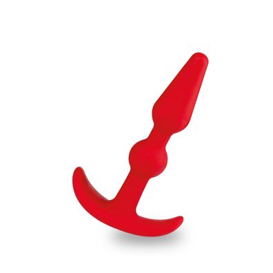 Analplug Rot T-förmiger 9 cm biegsamer Anal Plug Ø 2-3cm Sexspielzeug