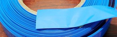 Schrumpfschlauch - PVC Heat Shrink Tube - Blau / Blue - Länge: 1 Meter - Breite