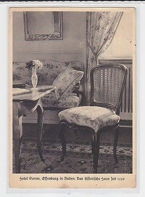 61283 Ak Offenburg in Baden Hotel Sonne das historische Haus 1936