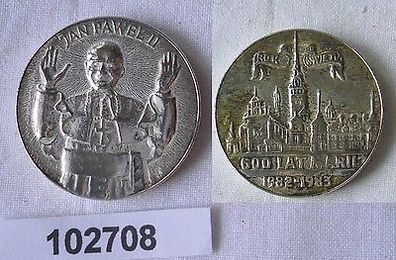 Silber Medaille Jan Pawel II 600 Lat Marii 1982-1983 Srebro swojm (102708)
