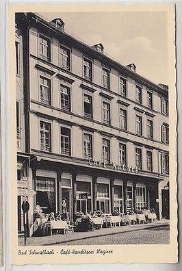 63689 Ak Bad Schwalbach Café Konditorei Wagner um 1940