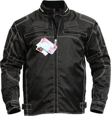 Textil Motorradjacke schwarz